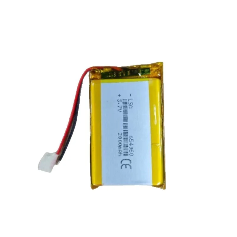 654060 High Quality Battery 3.7V 2000mAh for Heating Gloves Hand Warmer Purifier Fill Light GPS Replacement Battery