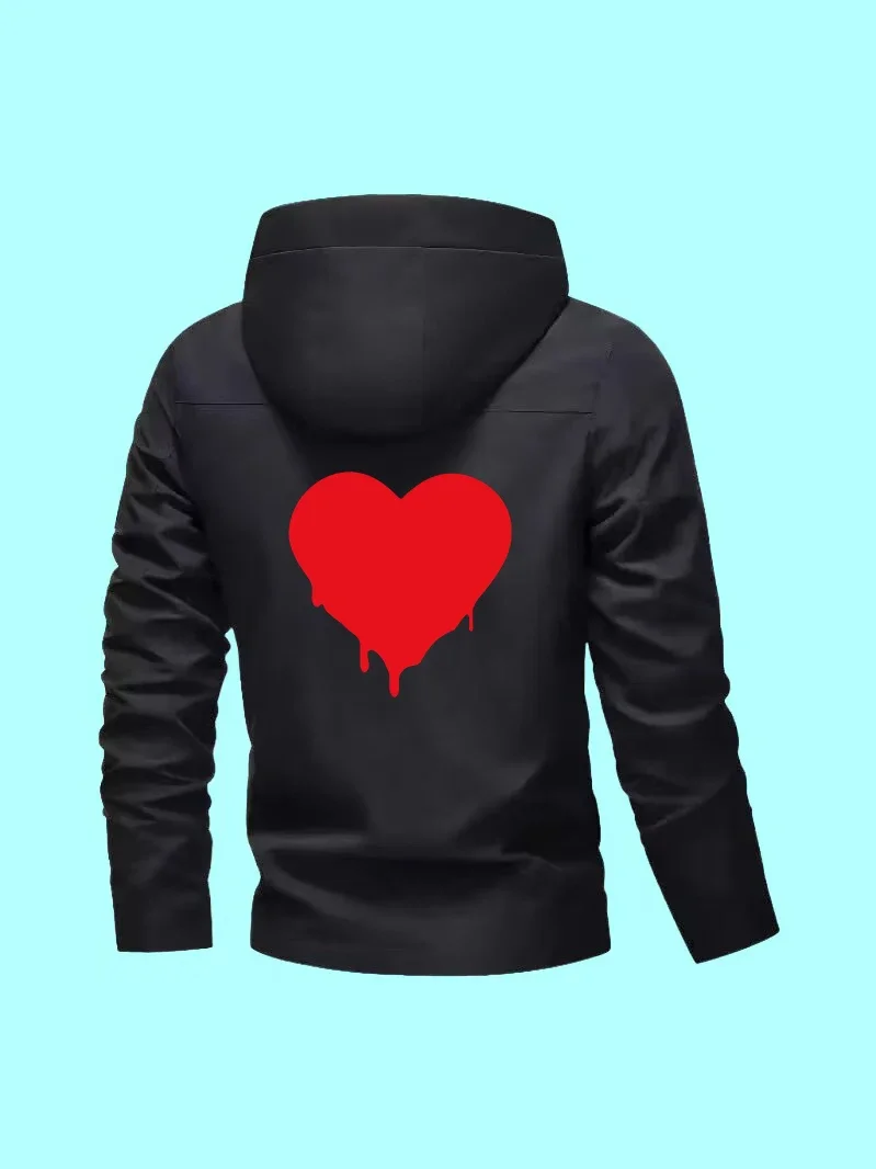 

The classic men's jacket is new slim-fit style, casual with sports prints great for comfy home use, casual outdoors and shopping