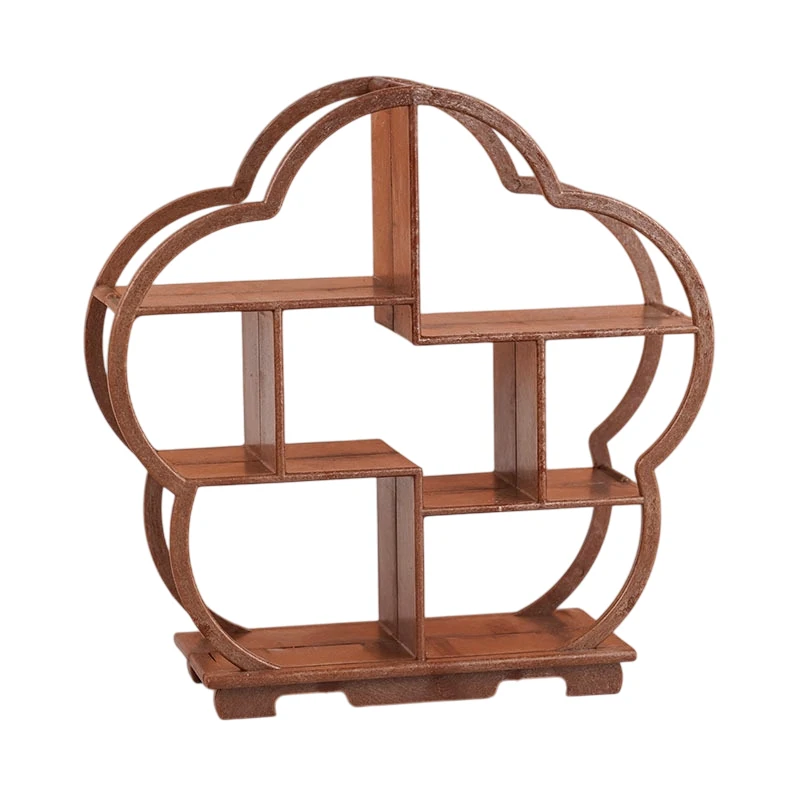 1:12 Dollhouse Storage Rack and Display Shelf; Miniature Bogu Stand, Furniture Accessories for Doll House Decor