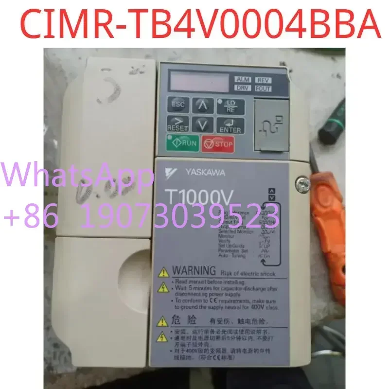 

Second-hand test OK T1000V Inverter CIMR-TB4V0004BBA 0.75KW 380V