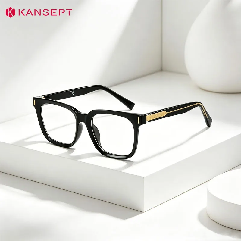 KANSEPT Prescription Glasses for Women Lens Square Graduated Lenses to Read Women's Eyeglasses Men Sunglasses Man Magnifier Eye