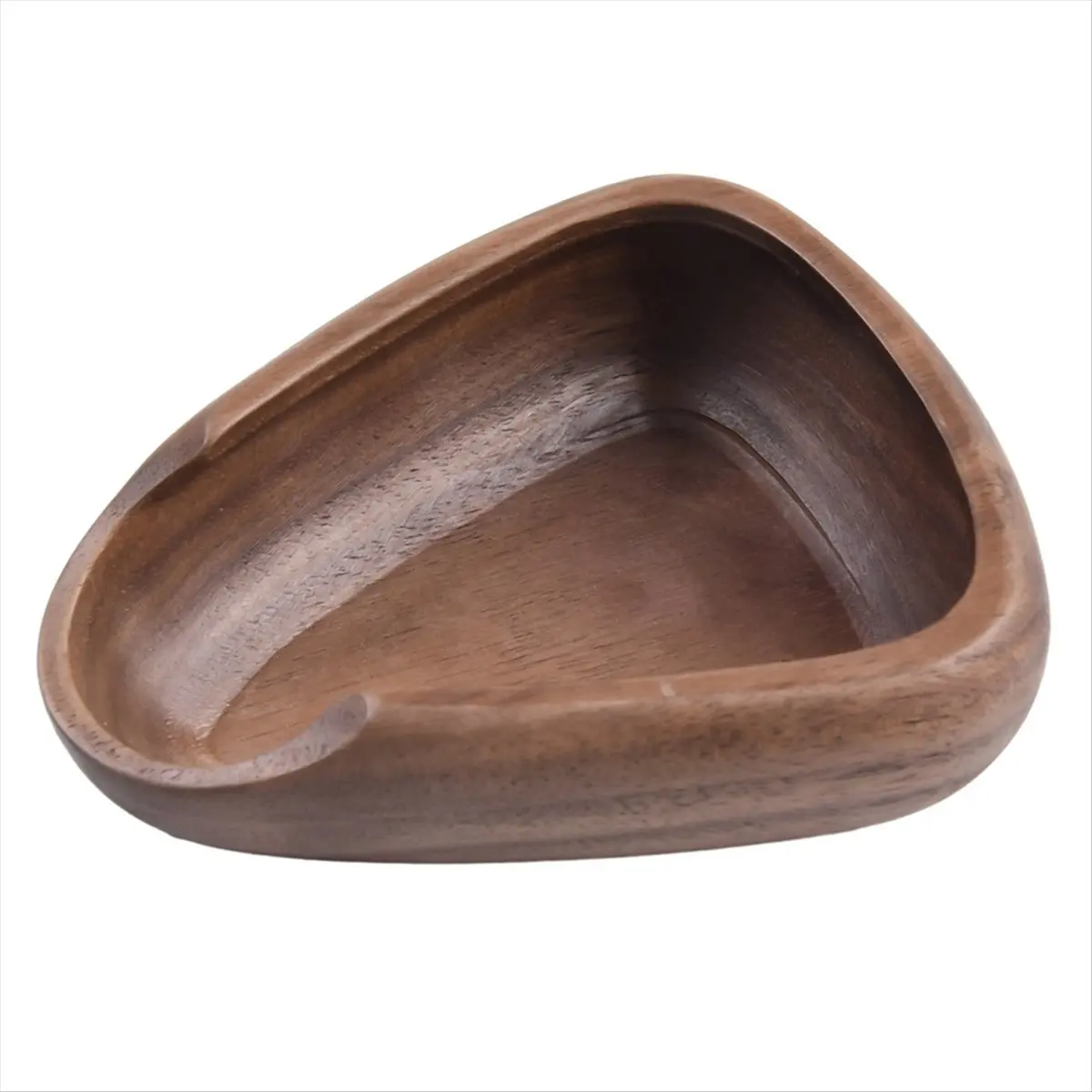 A75K Walnut Wood Coffee Bean Measuring Funnel Tray Solid Wood Hand Brewed Espresso Weighing Container Dispensing Tray