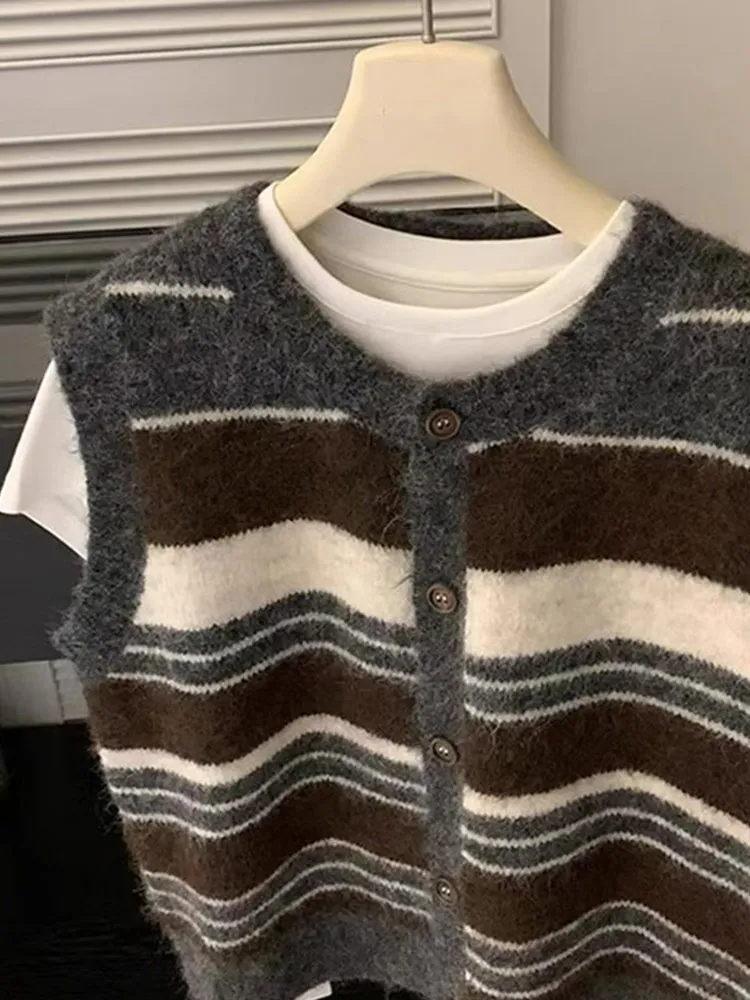 

Faionable Lazy Sle круглый вязаный свитер, жилет, повседневный топ, удобный женский открытый кардиган Camere, бренд Poet Lin