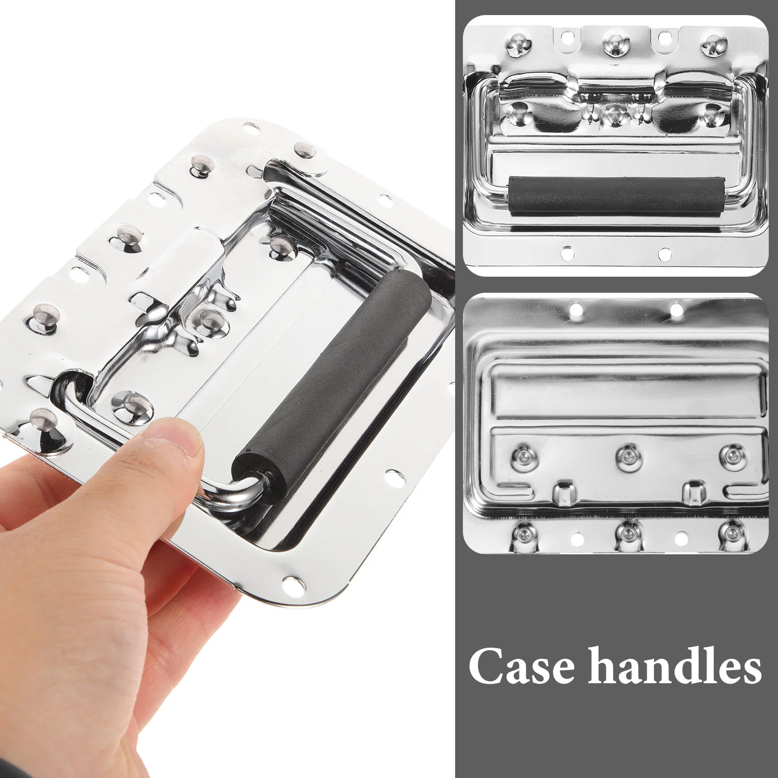 Manija de Hardware galvanizada, contenedor, muebles de Metal, manijas de puertas de gabinete, caja de herramientas, caja de almacenamiento, suministro de tirador decorativo de aleación
