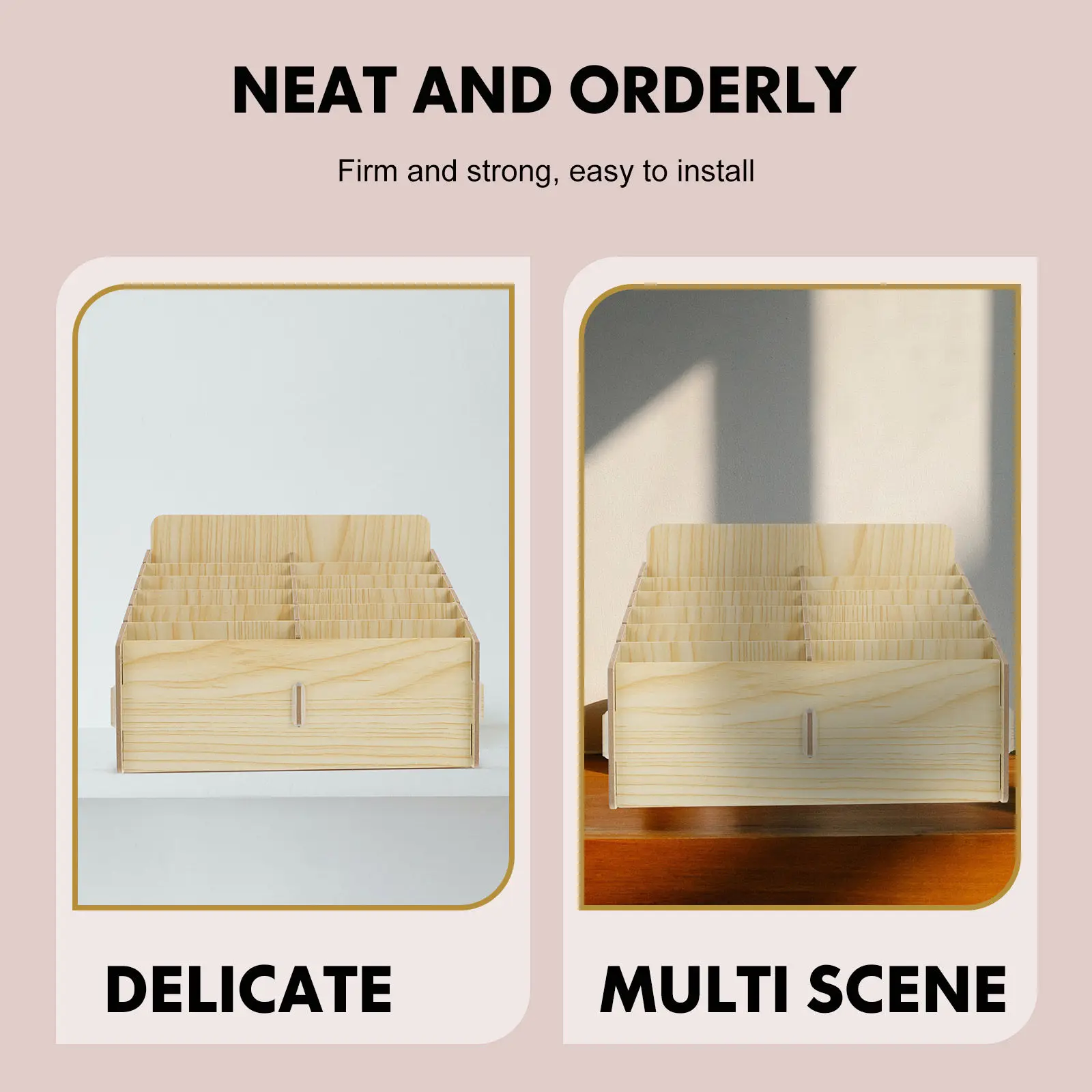 

Многосекционный деревянный органайзер для телефонов, настольная подставка-держатель для телефонов для классов и конференций