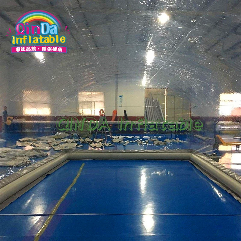 Winter Clear Inflatable Pool Cover Tents, Transparent Clear Inflatable Pool Bubble Dome Tent