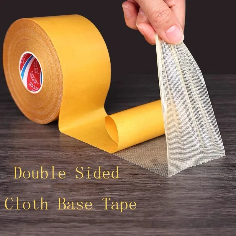 

Strong Waterproof Fiber Mesh Cloth Base Tape Kitchen High Temperature No Trace Transparent Heat Resistant Double Sided Tape