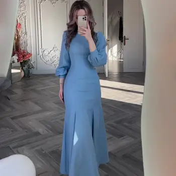 10 best sales długa niebieska sukienka - №5