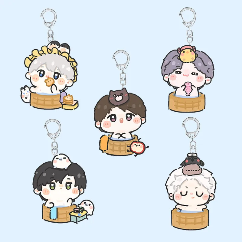 Game Love and Deepspace Xavier Zayne Rafayel Ralayo Sylus Acrylic Keychain Backpack Pendant Jewelry Accessory Fan Bag Ornament