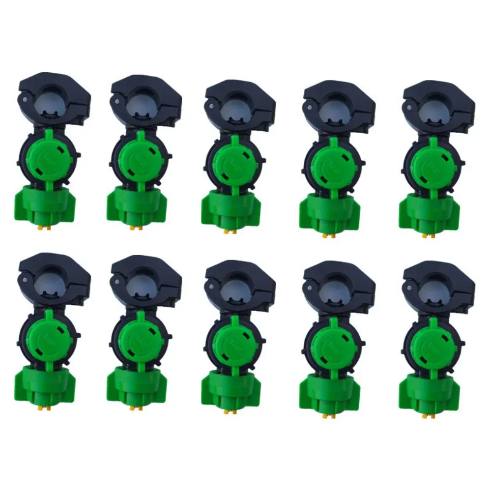 10-Pack High-Efficiency Agricultural Sprayer Nozzles With 22mm Pipe Clamp For Tractor-Mounted Irrigation