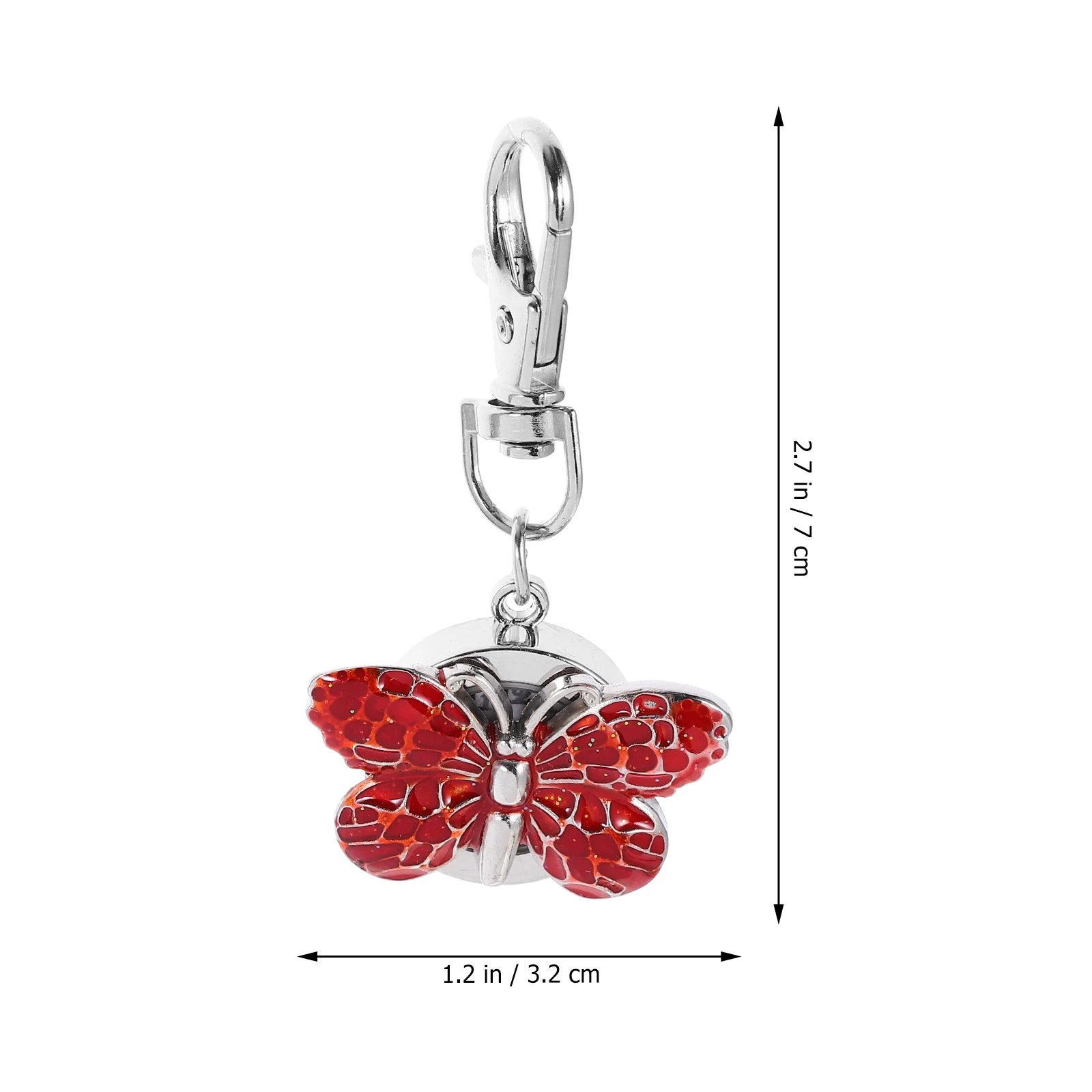 

Watches for Kids Keychain Pocket Number Digital Ring Taschenuhr Damen Red Vintage Miss