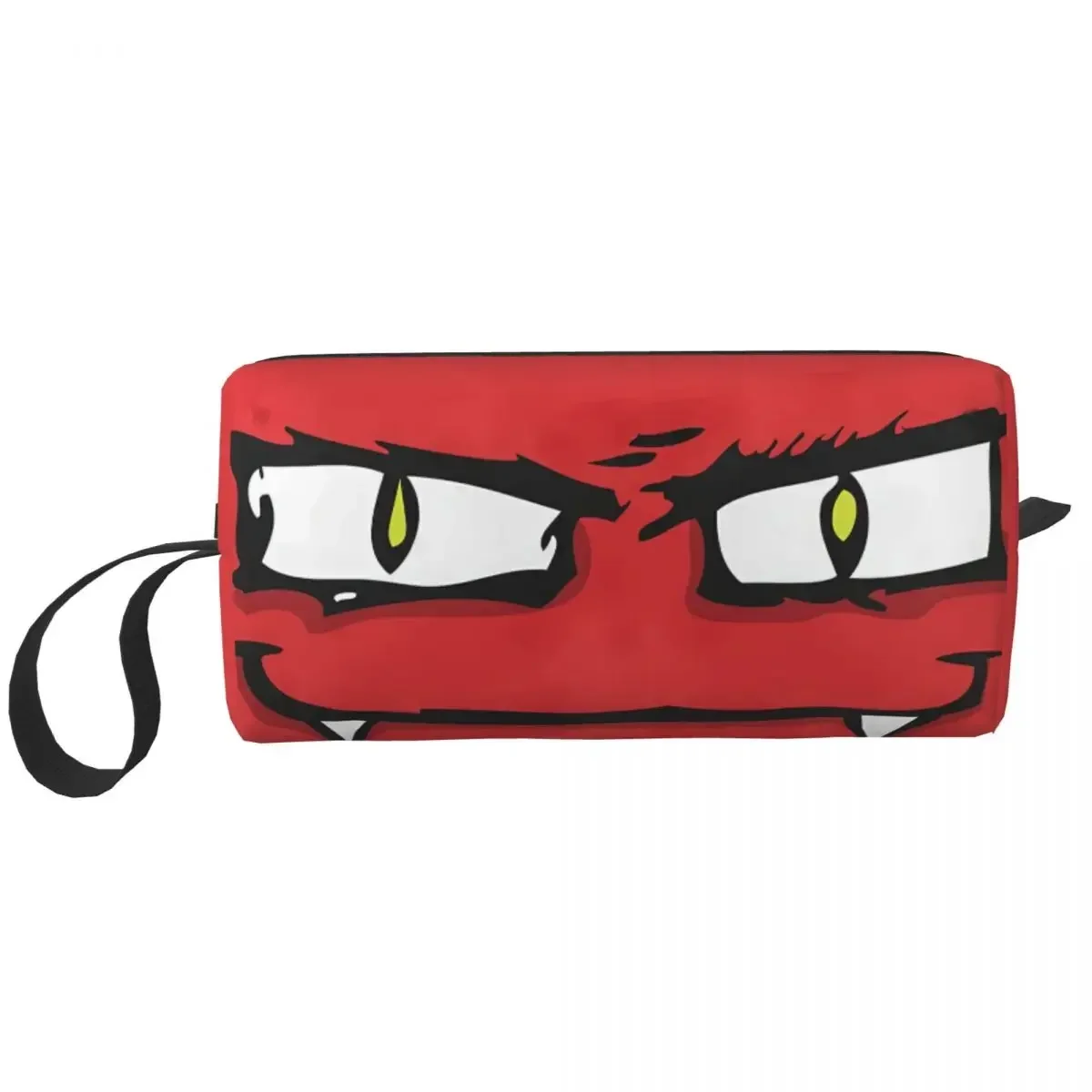 

Red Devil Eye Makeup Bag Travel Cosmetic Bag for Men Women Cartoon Eyes Toiletry Bag Storage Pouch Bag