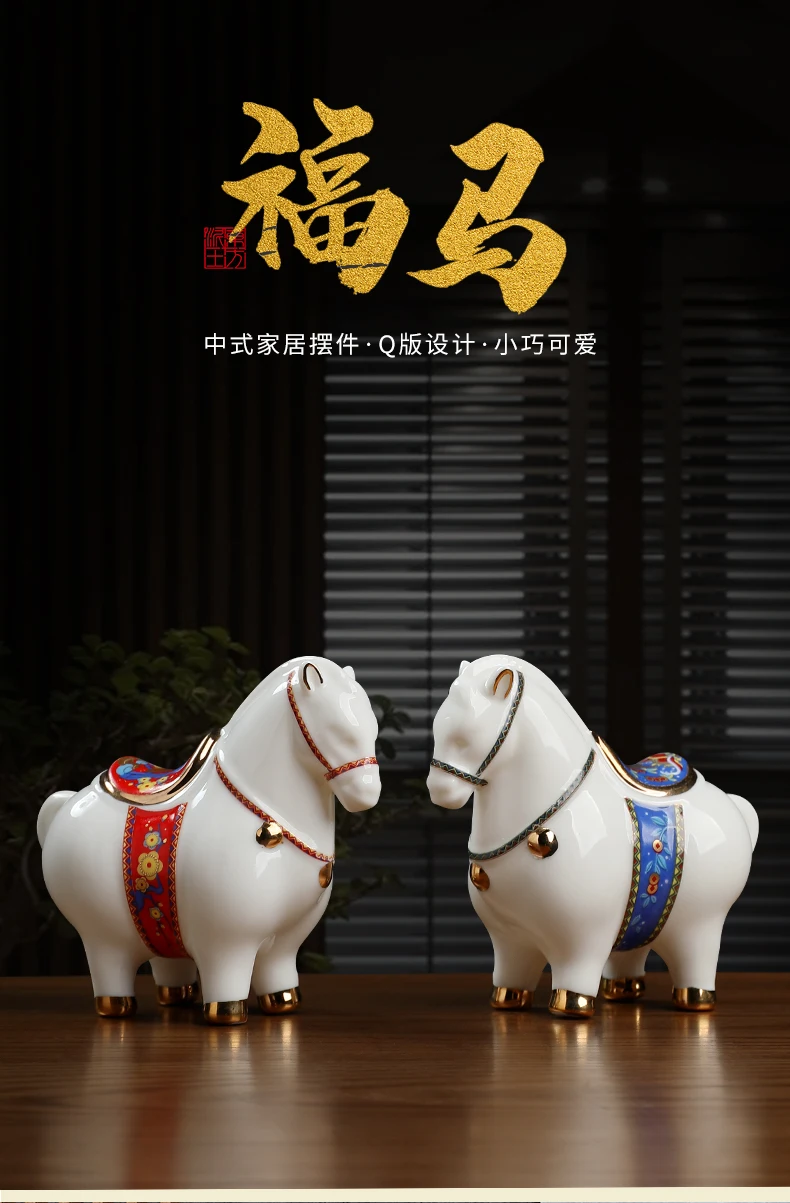 

Tabletop ornament ceramic solidcolor cartoon animal shape retro high-end handicraft suitable for office studysmall exquisite red