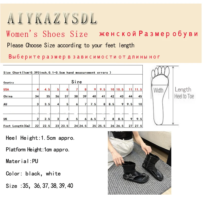 AIYKAZYSDL 2024 Beige Gladiator Rome Sandals Summer Girl Thong Clip Toe Sandals Women Ankle Boots Booties Cuban Flat Heel Shoes