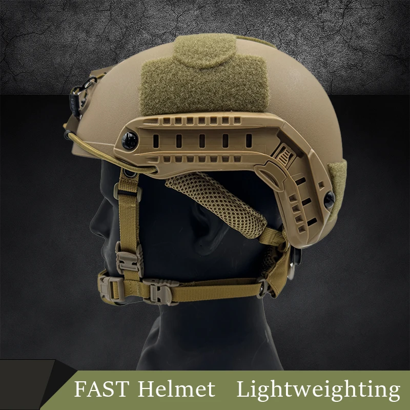 خوذة سريعة 3.0 ABS خفيفة الوزن مع تعليق ومينا قابل للتعديل لركوب الدراجات والادسنس والتدريب التكتيكي