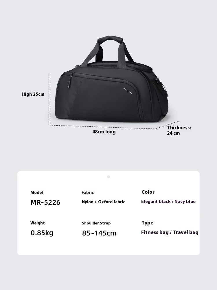 Mark Ryden 30L Men's Travel Duffel Bag Multi-Pocket Luggage Tote with Shoe Compartment for Camping, Gym and Trips view 6