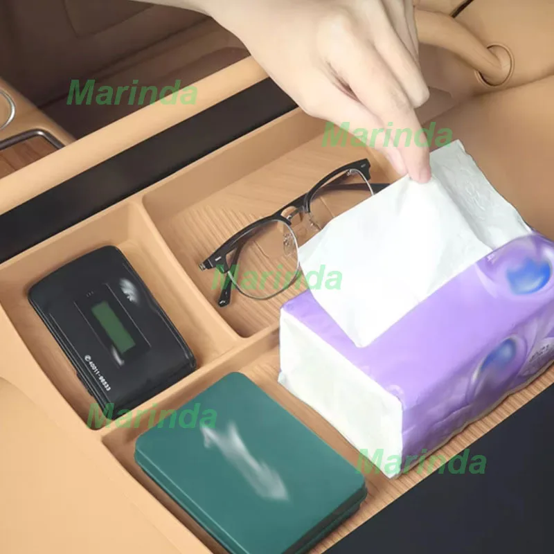 Car Storage Box Behind Screen for Huawei Luxeed R7/S7 2024 Dashboard ETC Magnet Box Holdder Storage Box Interior Accessories