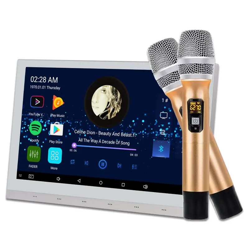 Tianlai TL-A10 Family Audio Background Music System Wall Android Microphone Karaoke Amplifier