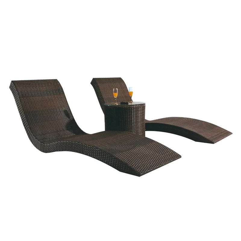 Outdoor bed courtyard balcony seaside swimming pool leisure nap beach chair outdoor