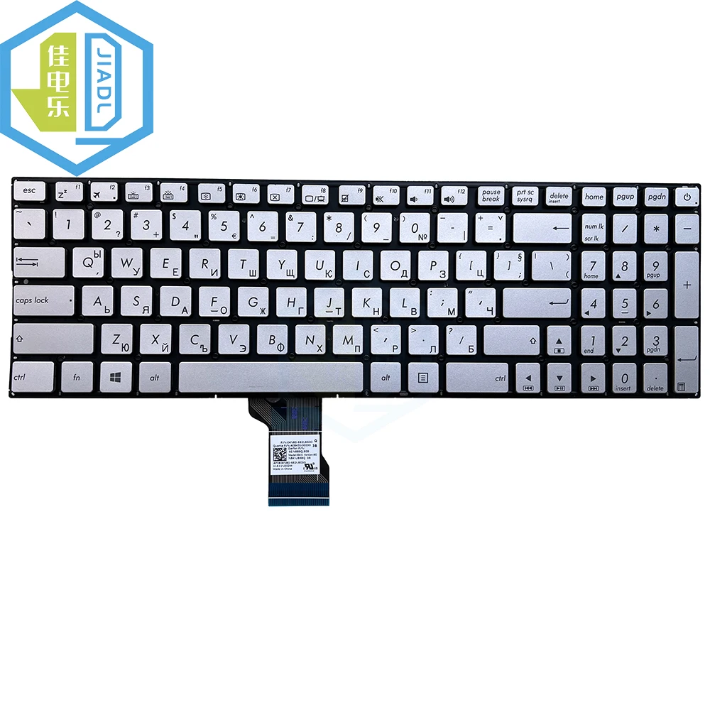 

Серебряная клавиатура с подсветкой для ASUS N501 UX501 ZenBook Pro N501JW UX501JW ROG G501JW с подсветкой Teclado, новая