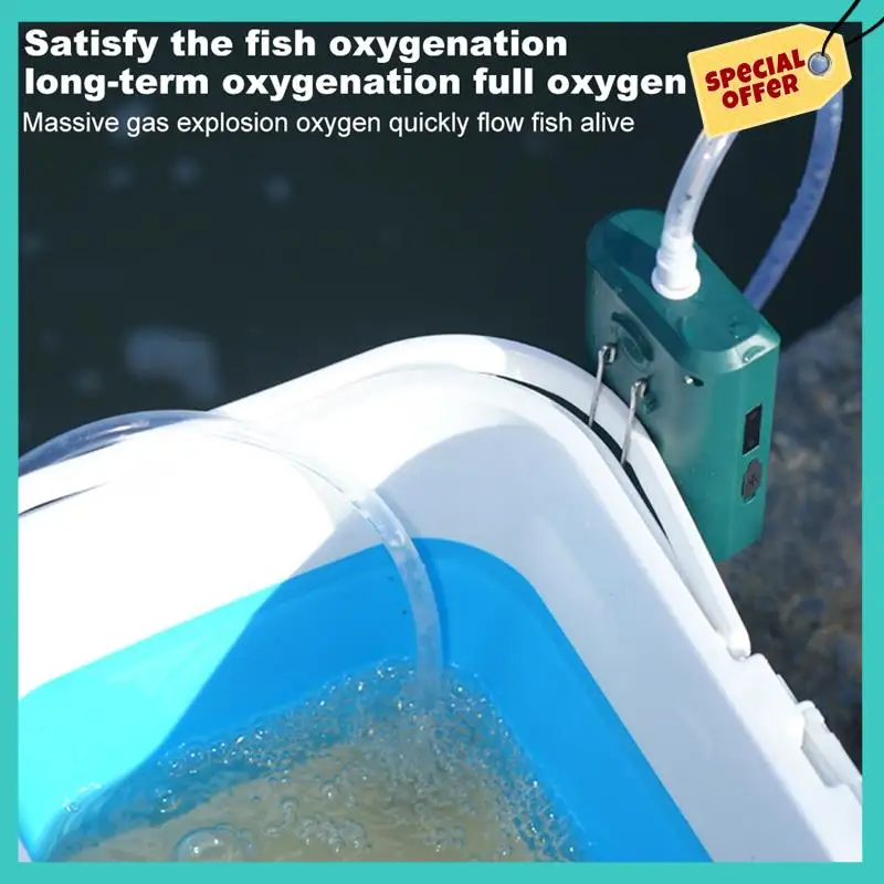 

-ABHW Multifunctional Fishing Oxygen Pump With Intelligent Sensor, Water Dispenser & Aerator For Enhanced Oxygenation