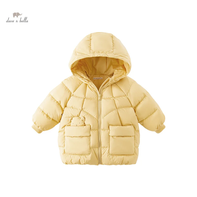 Dave Bella Children Girls Boys Down Jacket 2023 Winter New Fashion Casual Waterproof Coat Padding Outerwear Cute Warm DB4237659