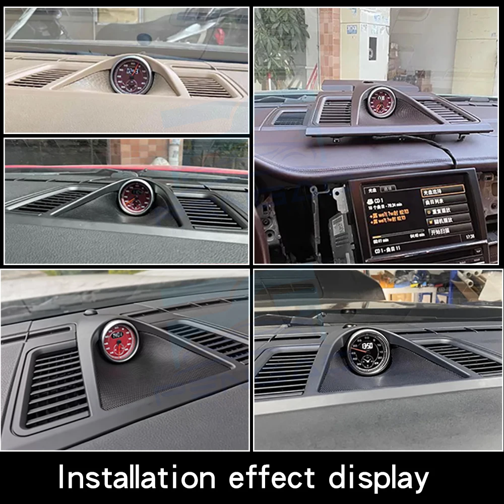 

Car stopwatch clock For Porsche panamera 970 chrono 2010-2016 dashboard stop watch cover clock red timer Interior modification