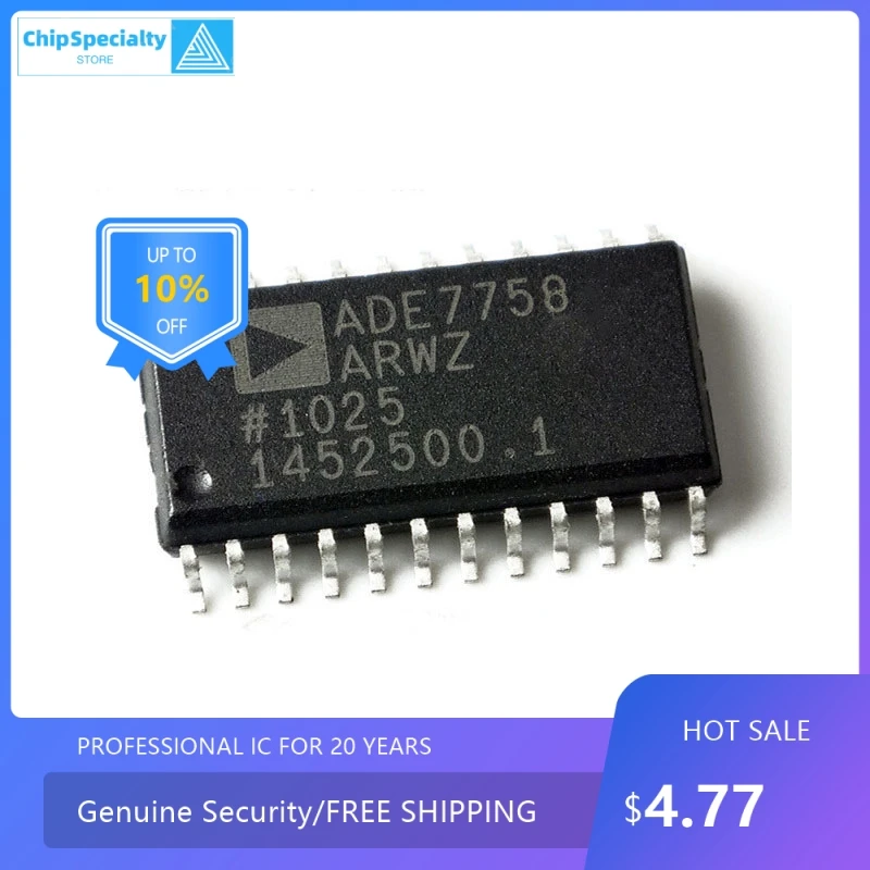 Original genuine patch ADE7758ARWZ ADE7758 three-phase energy metering chip SOP-24