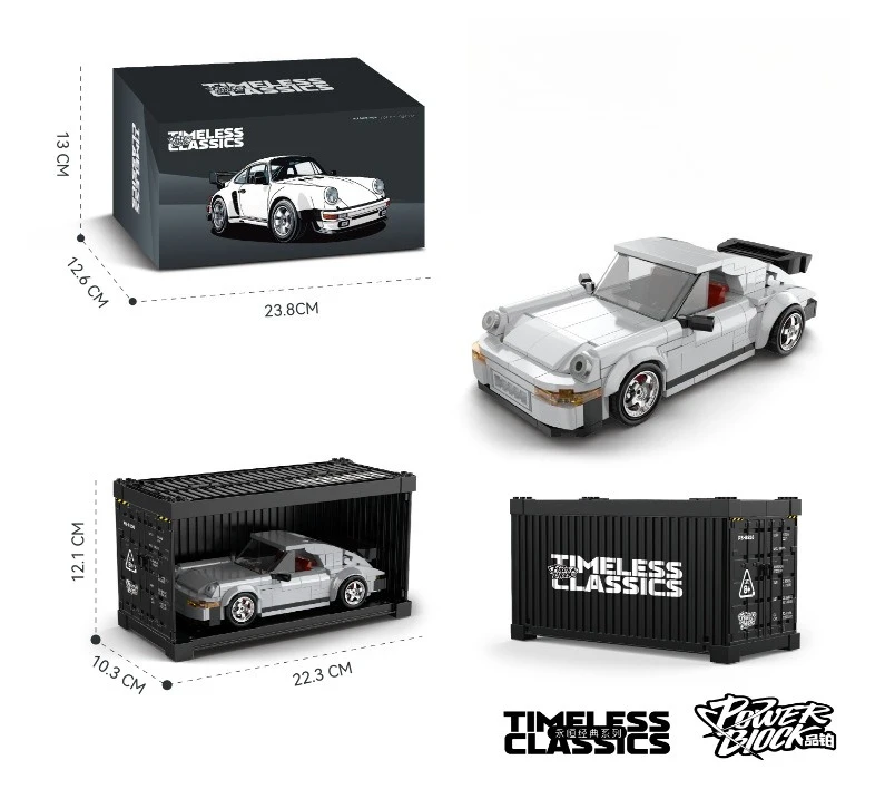

PB Super Drift Racing Building Blocks Set Famous Sports Car Assembly Model Kits MOC Technical Bricks Toys Birthday Gifts PB8816