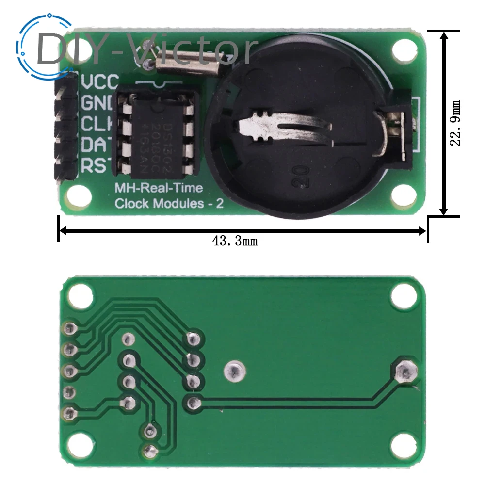 Thiết Bị Điện Tử thông minh DS1302 Đồng Hồ Thời Gian Thực Module Ban Phát Triển Cho Arduino DIY Bộ Khởi Đầu