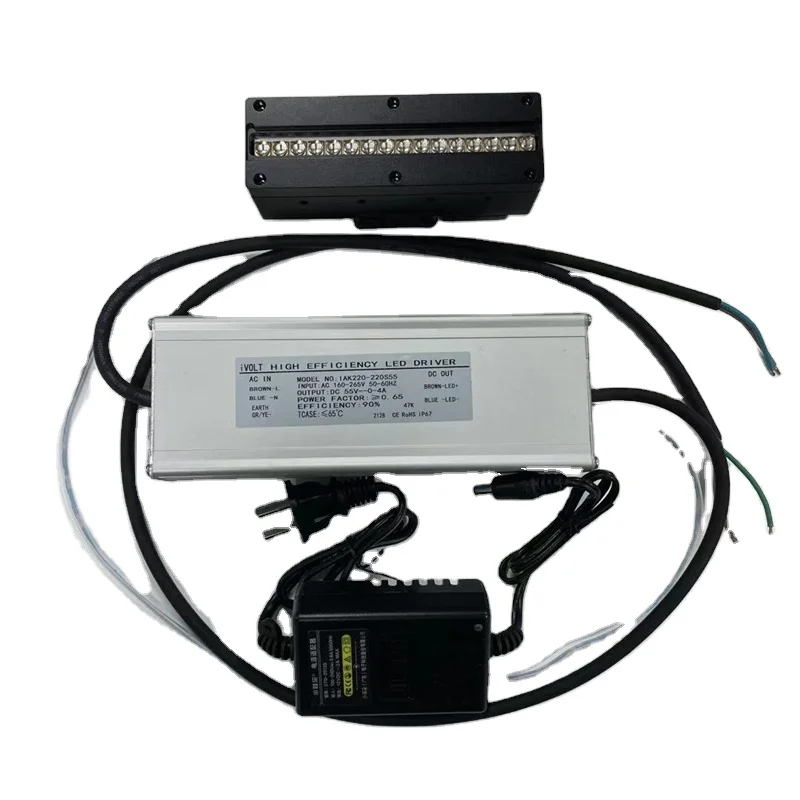 

120x100mm High Quality 395nm To 400nm Led UV Light Equipment 240w Air Cooling Fan Cooling Uv Led Lamp