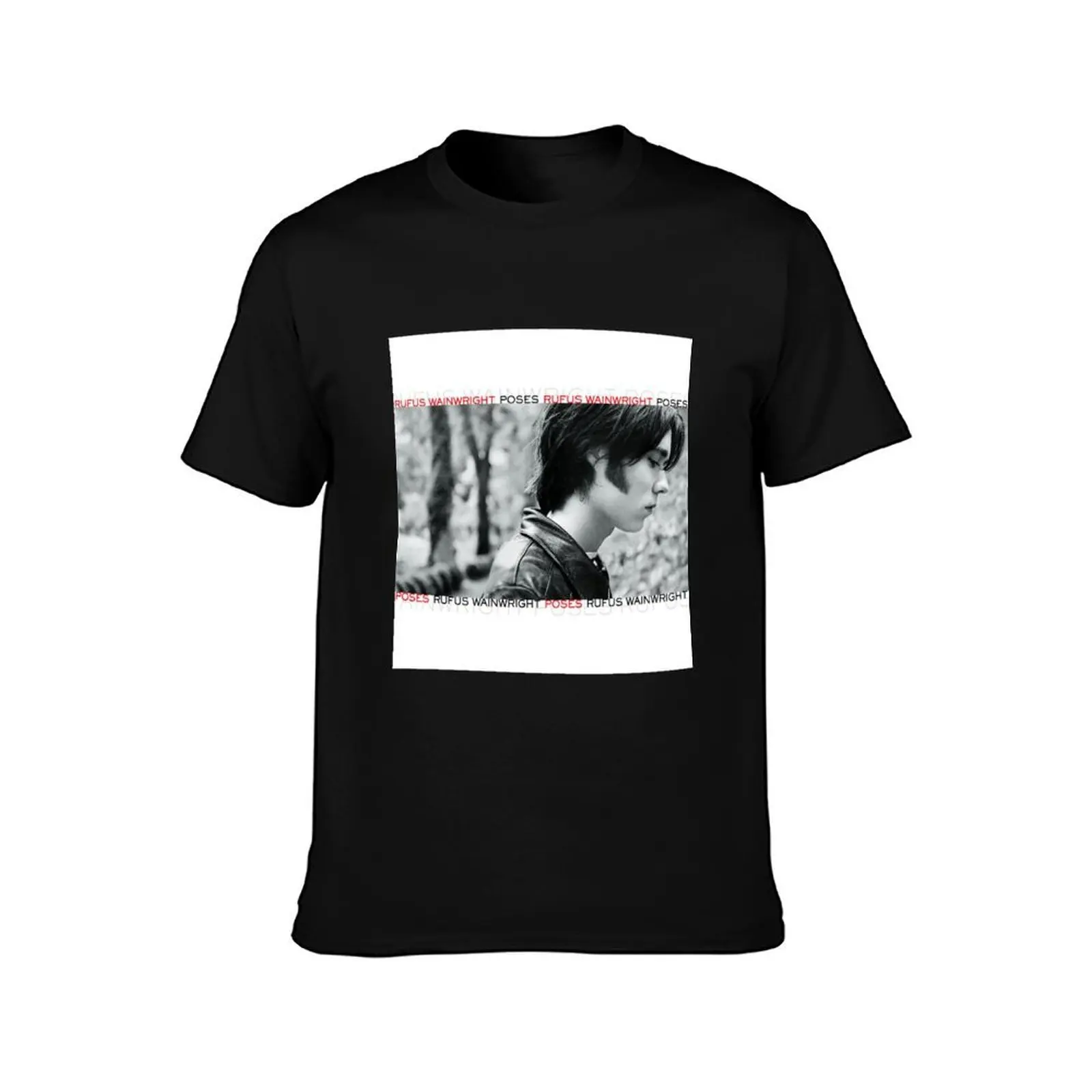 Rufus Wainwright poses T-Shirt Large Size Short Sleeve T-Shirt