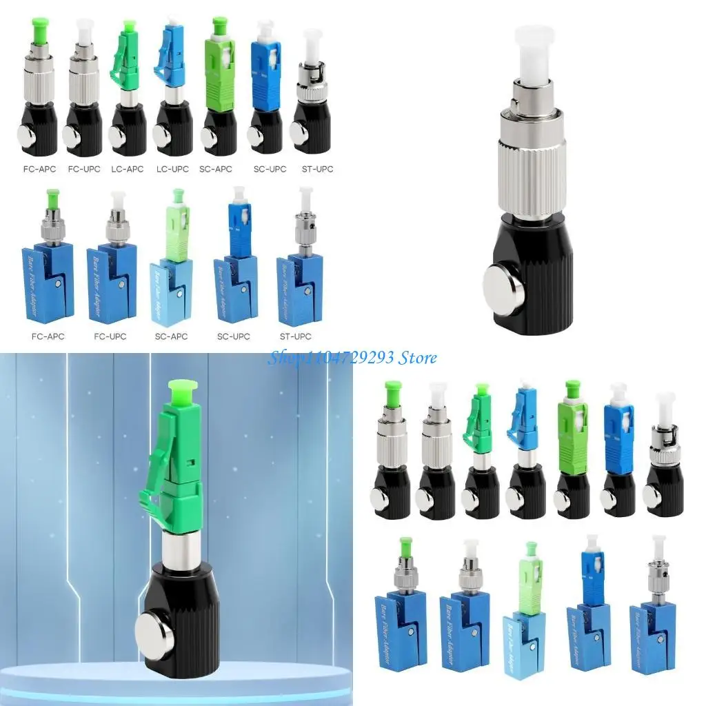 

Y2GD Optical Fiber Circular Bare Fiber Adapter UPC Coupler Temporary