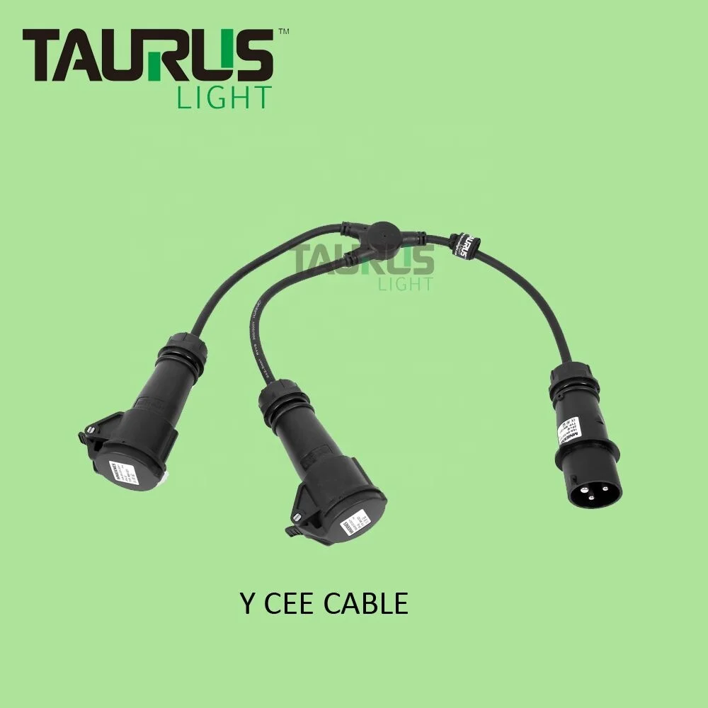 

Canghe Waterproof 3pin/5pin CEE Y Cable Led Light Dmx Power Cable
