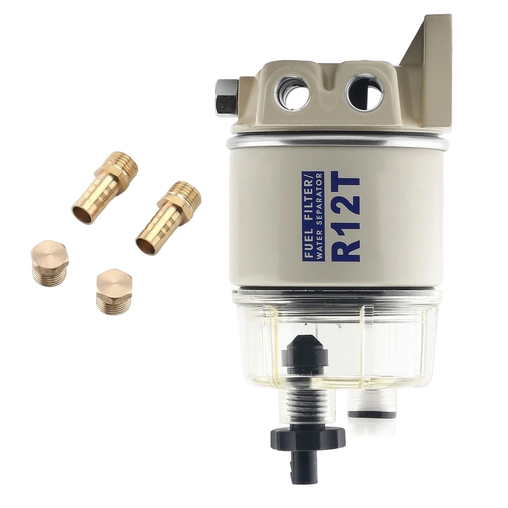 R12T Fuel Water Separator Fuel Filter/Water Separator Marine Complete Kit For Trucks Construction Machinery Industrial Equipment