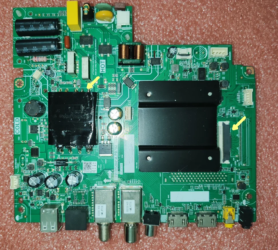 TPD.RT2841A.PB782(N)  5RT41AB  Three in one WiFi network TV motherboard, test physical photos