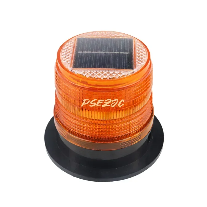 Household Multifunctional Magnetic Suction LED Solar Warning Light Vehicle Mounted Night Traffic Obstacle Strobe Signal Light