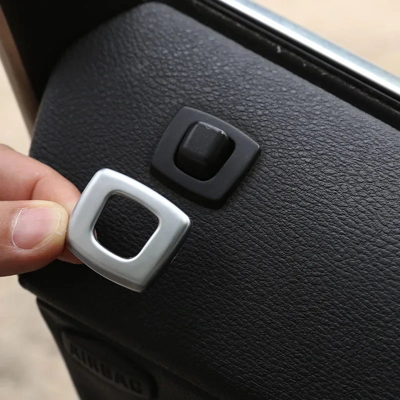 For BMW X3 E83 2006 2007 2008 2009 2010  ABS Chrome Car Door Lock Door Bolt Cover Trim Stickers Car Accessories