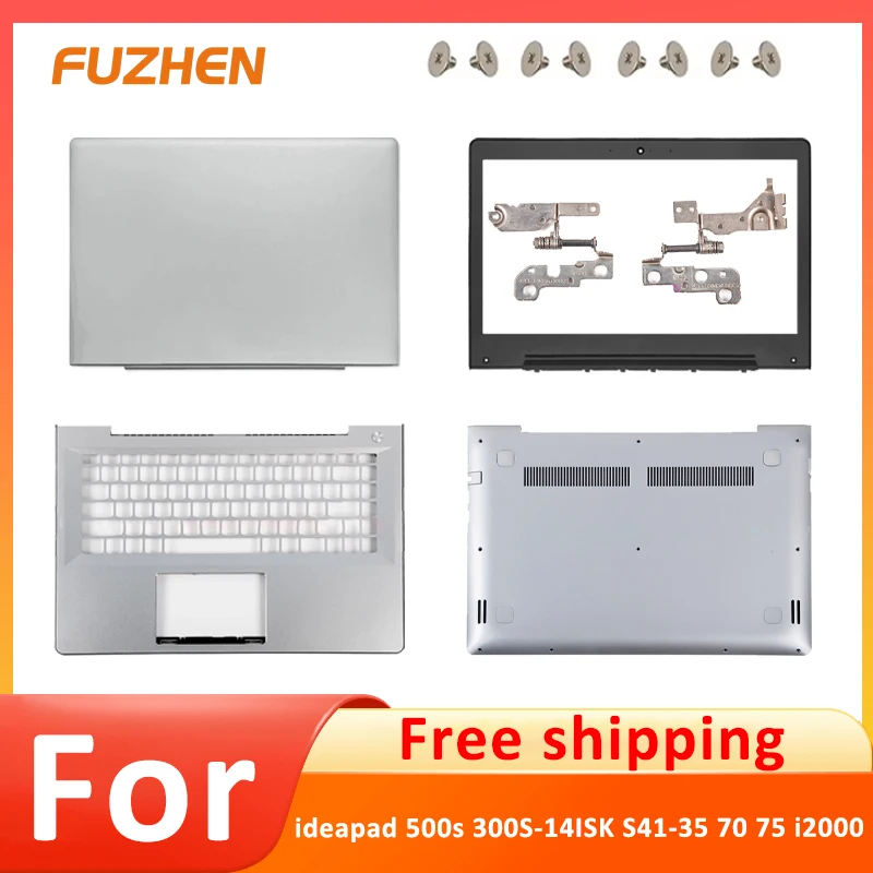 

New For ideapad 500s 300S-14ISK S41-35 70 75 i2000 Laptop LCD Back Cover Front Bezel Palmrest Bottom Case Keyboard Hinges