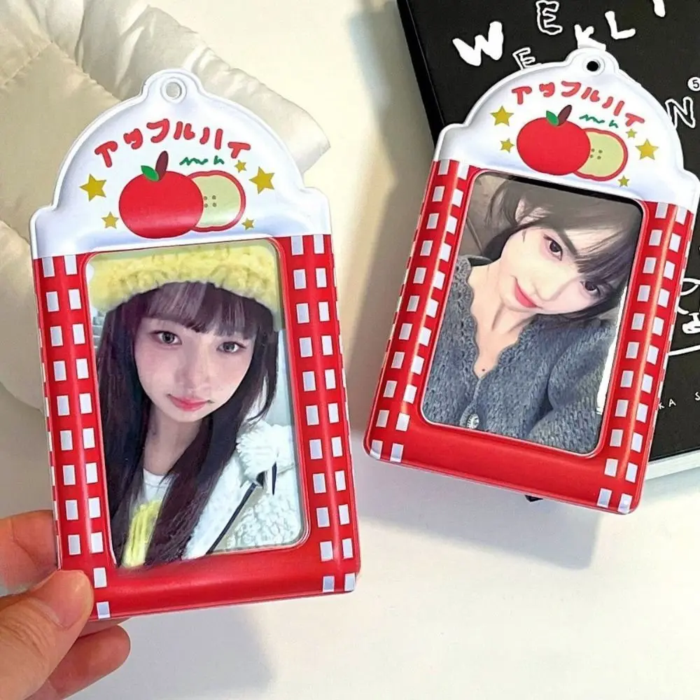 Cute PVC Card Holder Waterproof Clear Photocards Protector Star Fan Card Display Holder Campus Meal Card