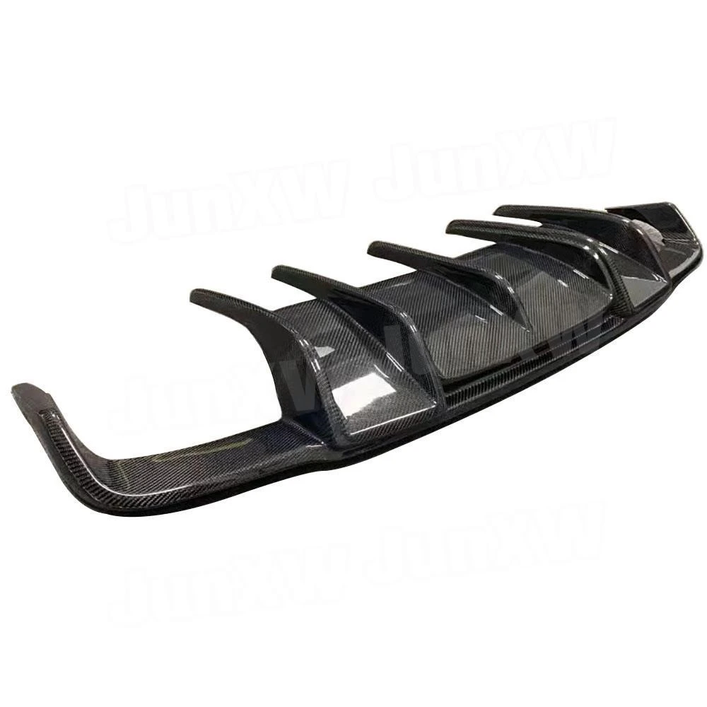 For Benz E Class W212 E400 E500 E63 AMG 4 Door Sport 2011-2013 FRP Rear Bumper Lip Diffuser Spoiler Carbon Fiber Rear Diffuser