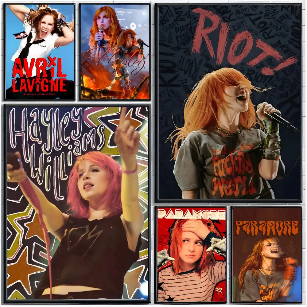 pop punk P-Paramore Poster Modern Wall Art Home Decor Living Room Decorative Print Unframed
