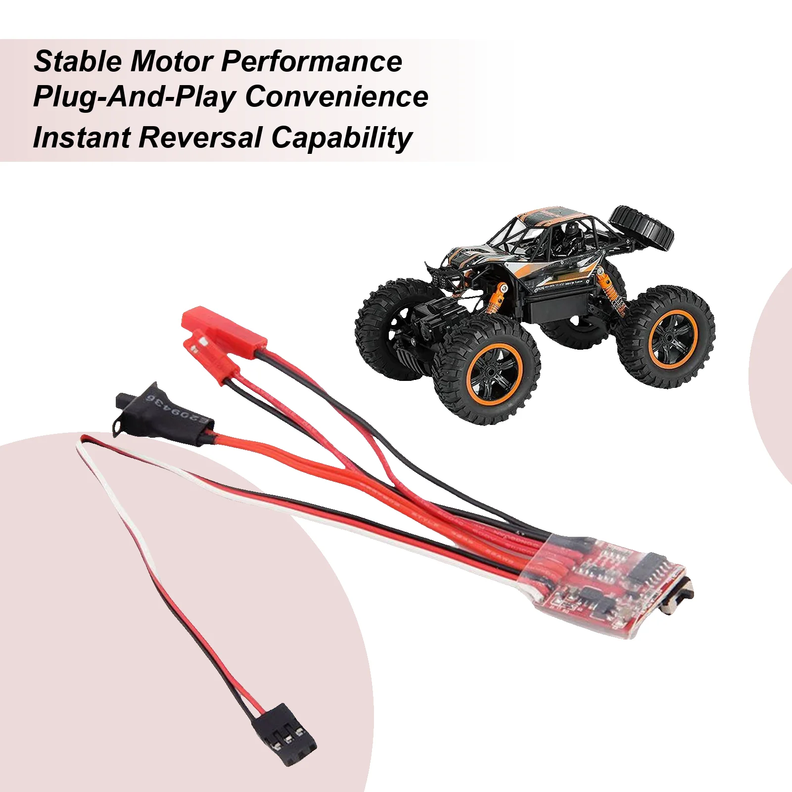 

Bidirectional Brushed ESC Multi-level Current Adjustment Bidirectional Brushed ESC For RC Models For Boat Underwater Propeller