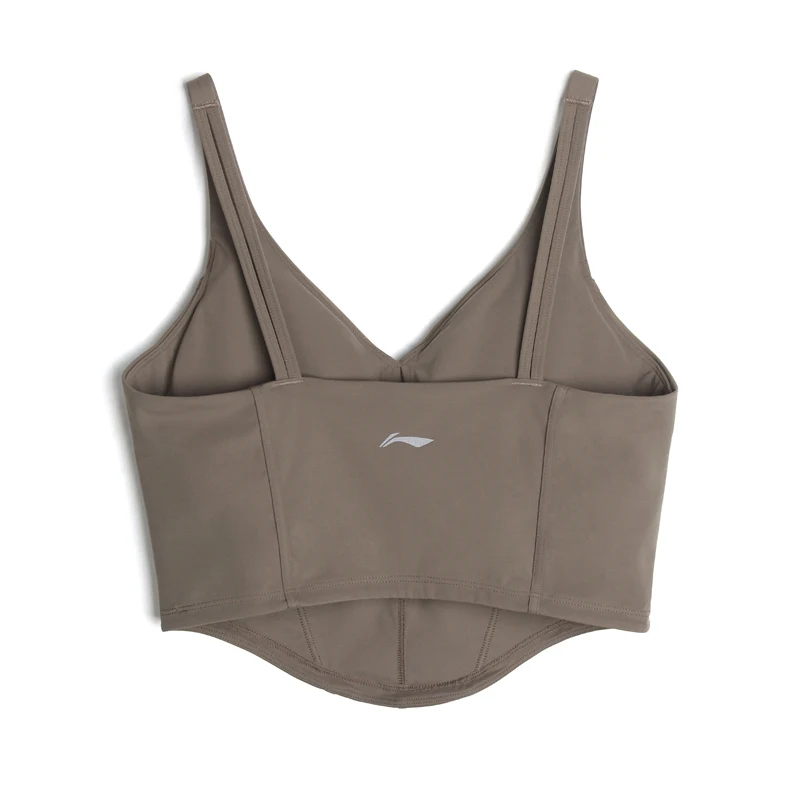 Li-Ning Women's Training Sports Bra Slim Fit 64%Polyamide 36%Elastane Comfortable LiNing Fitness Vest AUCV002