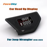 For Jeep Wrangler (JL) 2018-2024 LCD HUD Car Head Up Display Auto Accessories Front View Head-up Windshield Projector