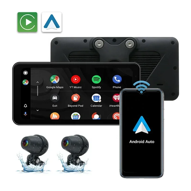 new waterproof 6.86inch motorcycle carplay  motorcycle carplay waterproof touch screen motorbike carplay