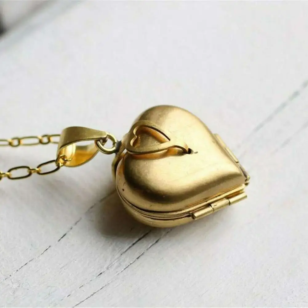 Collar con Medallón de Corazón Personalizado con 4 Fotos, Collar con Colgante de Trébol de Cuatro Hojas para Mujeres, Madres y Mejores Amigas