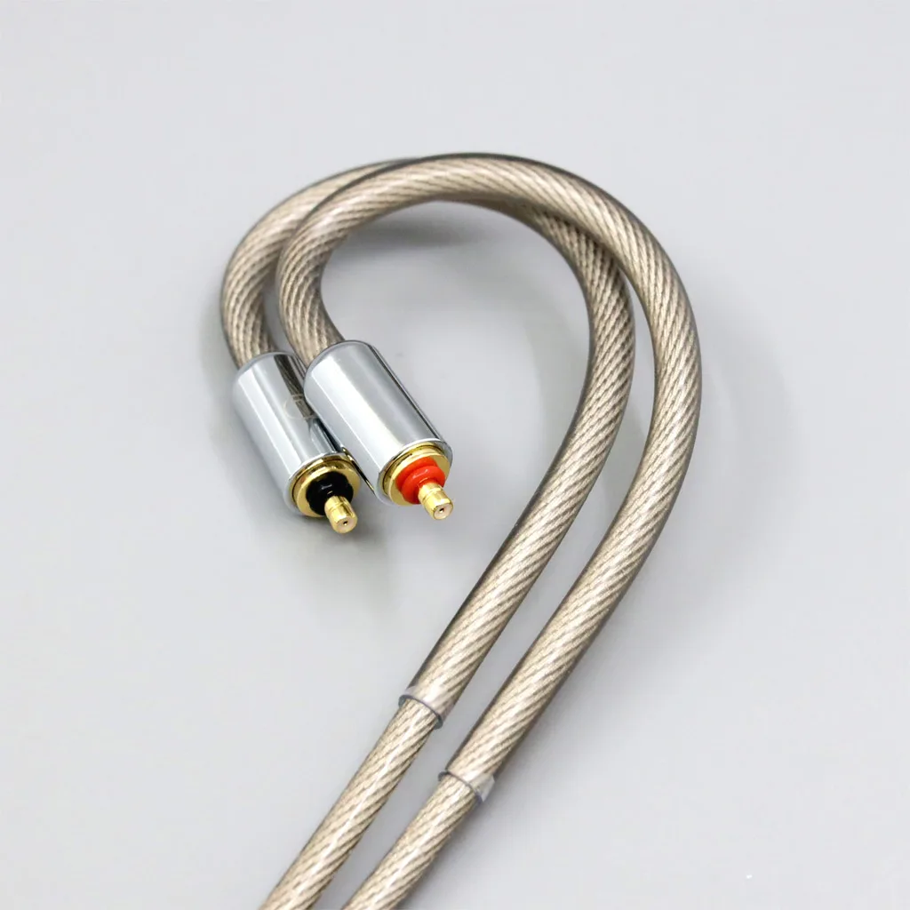 756 core Plated Silver Type6 7n Litz OCC Earphone Cable For UE Live UE6 Pro Lighting SUPERBAX IPX 2 core 2.8mm 7833