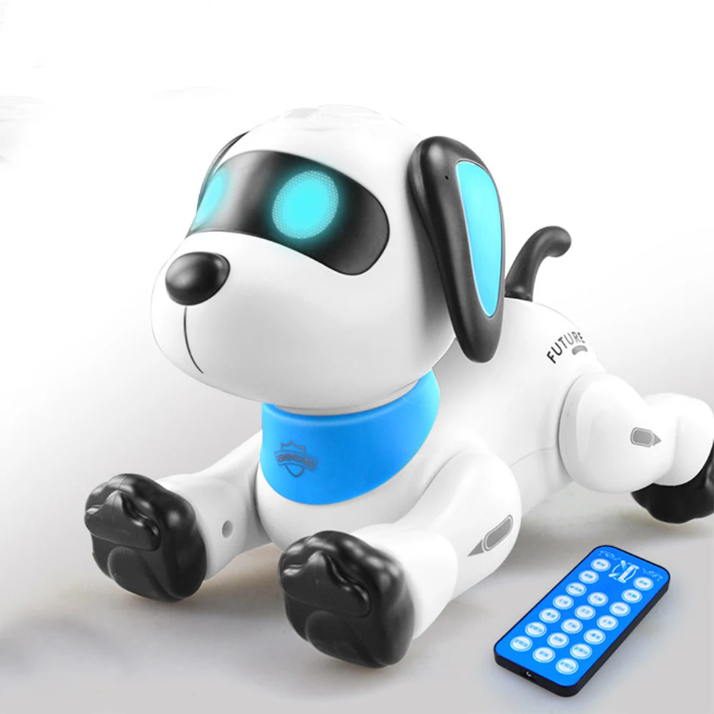 RC Robot Electronic Dog Stunt Dog Remote Control Robot Dog Pet Voice Command Programmable Touch Sense Music Song Children\'s Toys