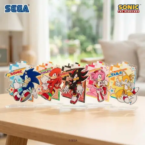 Standee for Acrylic Sonic Sonic Knuckles Shadow Tails Anime Cartoon DIY Collection Toys Gift for Friend Birthday Gift